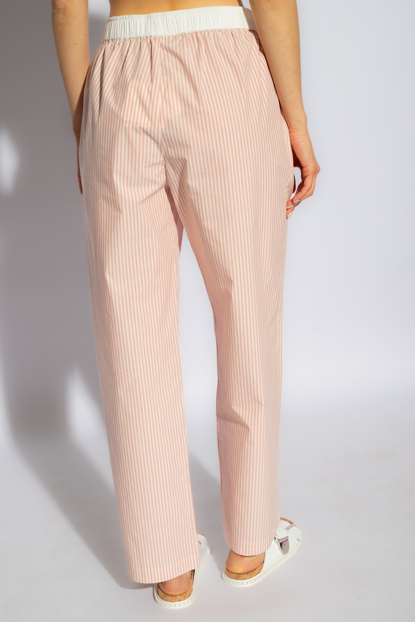 J Brand Halbhohe Straight-Leg-Jeans Schwarz - Pink 'Helsy